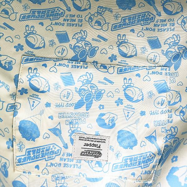 パワーパフガールズ ビッグハートワッペントートバッグ サックス パワパフ 商品画像6：キャラグッズPERFECT WORLD TOKYO