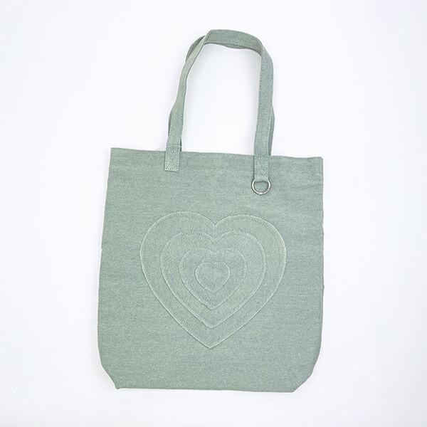 パワーパフガールズ ビッグハートワッペントートバッグ サックス パワパフ