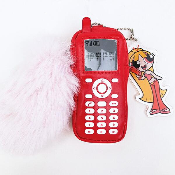 パワーパフガールズ ブロッサム ケイタイモチーフポーチ (ピンク) パワパフ
