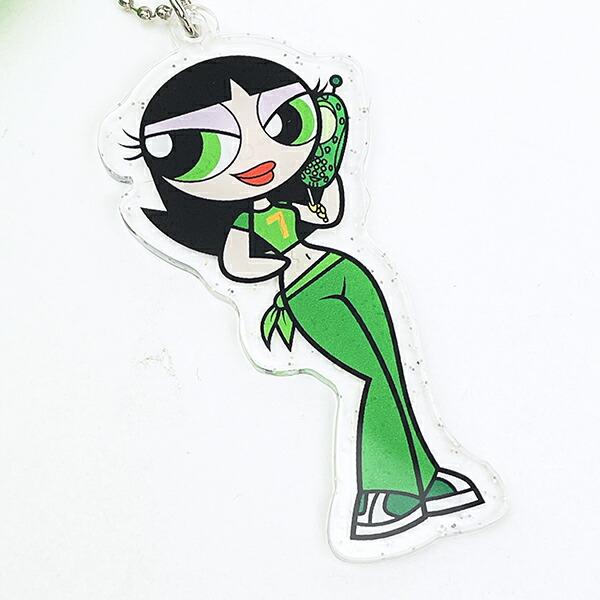 パワーパフガールズ バターカップ ケイタイモチーフポーチ (グリーン) パワパフ 商品画像2：キャラグッズPERFECT WORLD TOKYO