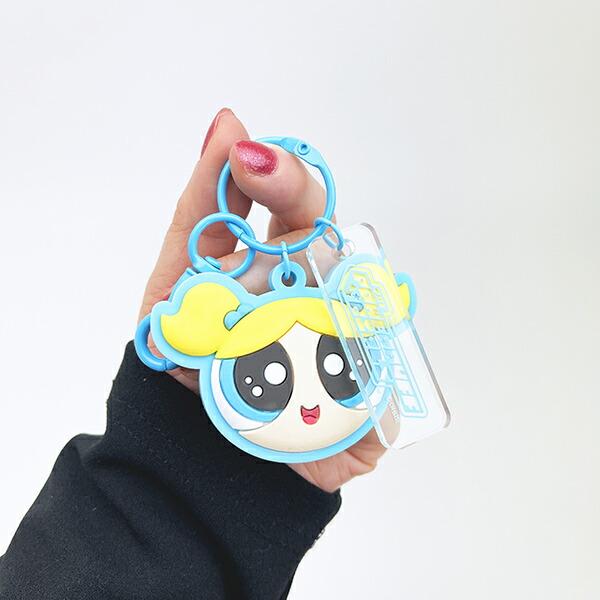 パワーパフガールズ バブルス うるうるラバーチャーム (ブルー) キーホルダー パワパフ 商品画像5：キャラグッズPERFECT WORLD TOKYO
