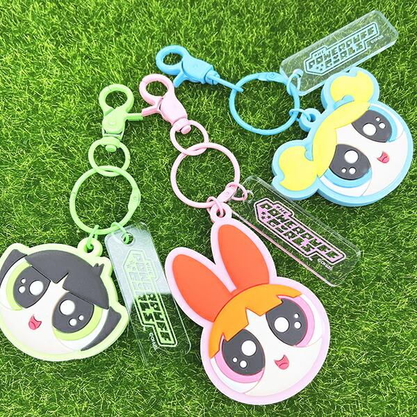 パワーパフガールズ バブルス うるうるラバーチャーム (ブルー) キーホルダー パワパフ 商品画像6：キャラグッズPERFECT WORLD TOKYO