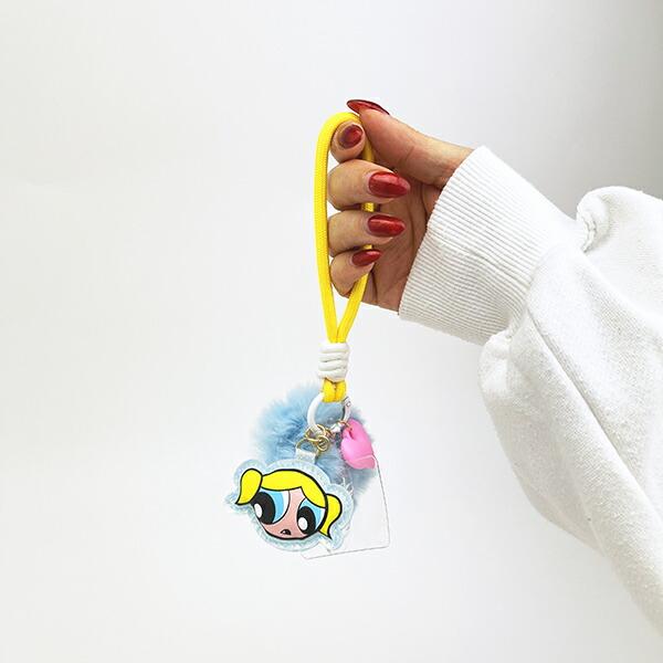 パワーパフガールズ バブルス スマホチャーム (ブルー) キーホルダー パワパフ 商品画像5：キャラグッズPERFECT WORLD TOKYO
