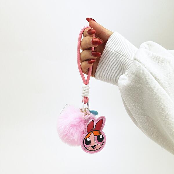 パワーパフガールズ ブロッサム スマホチャーム (ピンク) キーホルダー パワパフ 商品画像5：キャラグッズPERFECT WORLD TOKYO