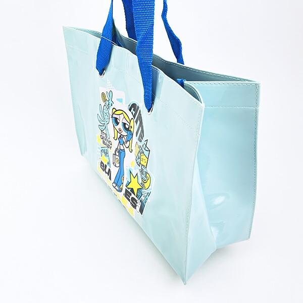 パワーパフガールズ バブルス ショッパートートバッグ (ブルー) パワパフ 商品画像3：キャラグッズPERFECT WORLD TOKYO