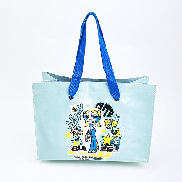 パワーパフガールズ バブルス ショッパートートバッグ (ブルー) パワパフ