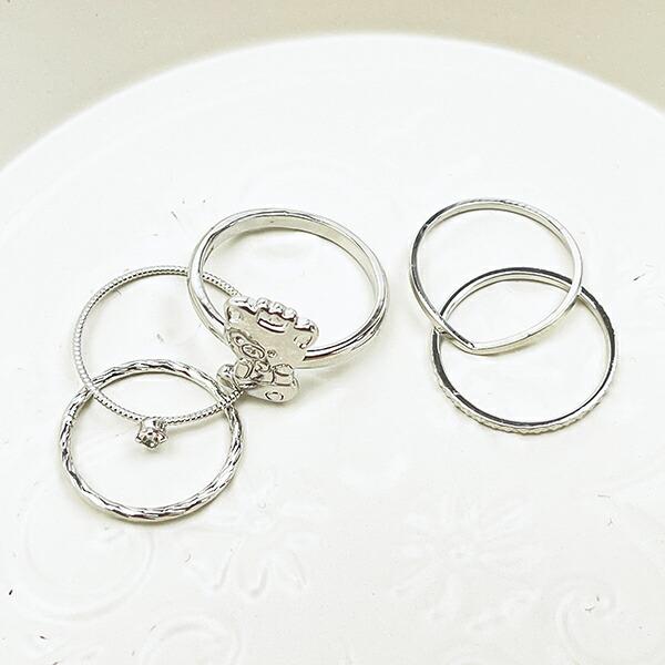 リラックマ リラノワ リングセット(シルバー) 5号～13号 アクセサリー 商品画像4：キャラグッズPERFECT WORLD TOKYO