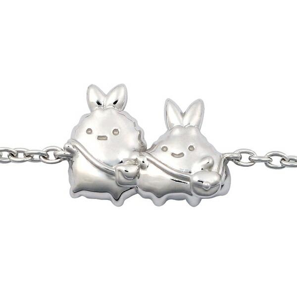 すみっコぐらし えびふらいのしっぽ＆あじふらいのしっぽ ブレスレット シルバー アクセサリー すみっこ 日本製 商品画像2：キャラグッズPERFECT WORLD TOKYO