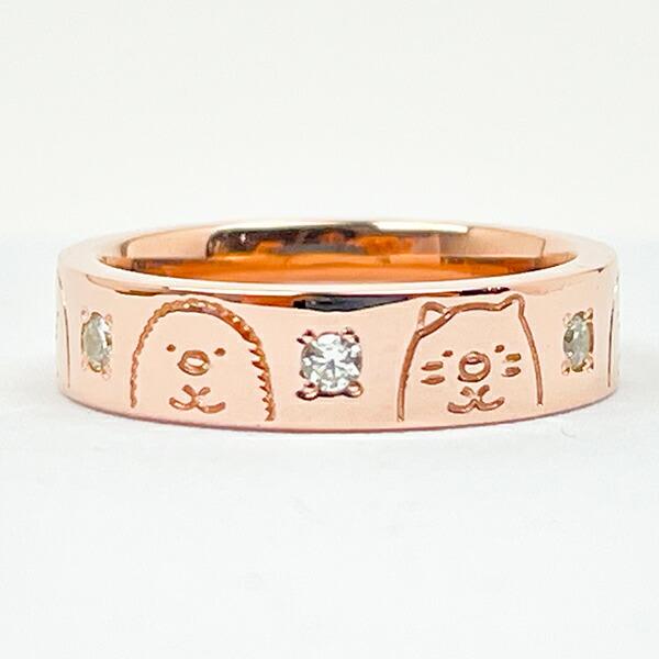 すみっコぐらし シンプルリング (11号) ピンクゴールド アクセサリー すみっこ 日本製 商品画像4：キャラグッズPERFECT WORLD TOKYO