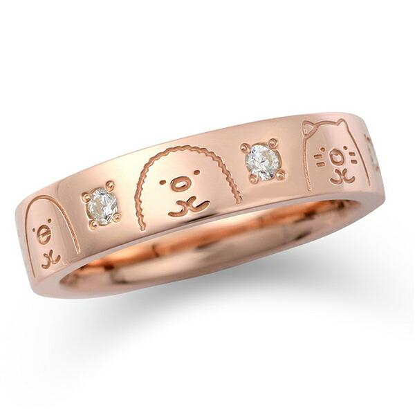 すみっコぐらし シンプルリング (11号) ピンクゴールド アクセサリー すみっ･･･