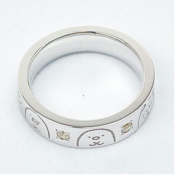 すみっコぐらし シンプルリング (11号) シルバー アクセサリー すみっこ 日本製 商品画像2：キャラグッズPERFECT WORLD TOKYO
