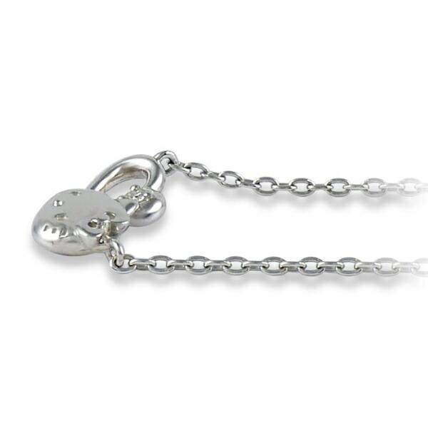 サンリオ ハローキティ プチハートネックレス シルバー アクセサリー 日本製 Sanrio 商品画像3：キャラグッズPERFECT WORLD TOKYO