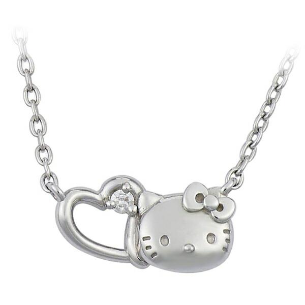 サンリオ ハローキティ プチハートネックレス シルバー アクセサリー 日本製 ･･･
