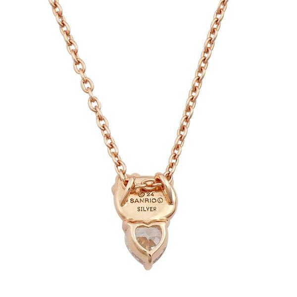 サンリオ ハローキティ シンプルハートネックレス シルバー アクセサリー 日本製 Sanrio 商品画像4：キャラグッズPERFECT WORLD TOKYO