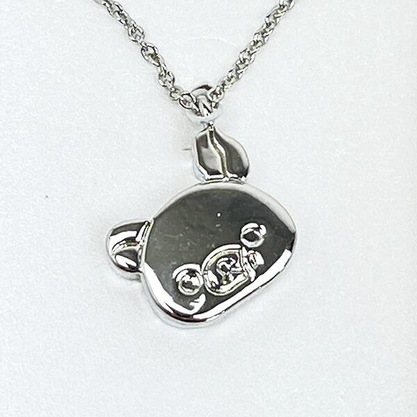 リラックマ チャームペンダント フェイス シルバー ネックレス アクセサリー 商品画像2：キャラグッズPERFECT WORLD TOKYO