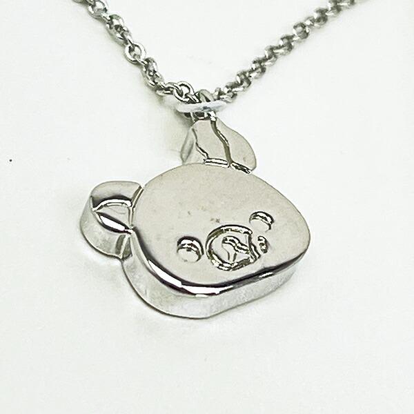 リラックマ チャームペンダント フェイス シルバー ネックレス アクセサリー 商品画像3：キャラグッズPERFECT WORLD TOKYO