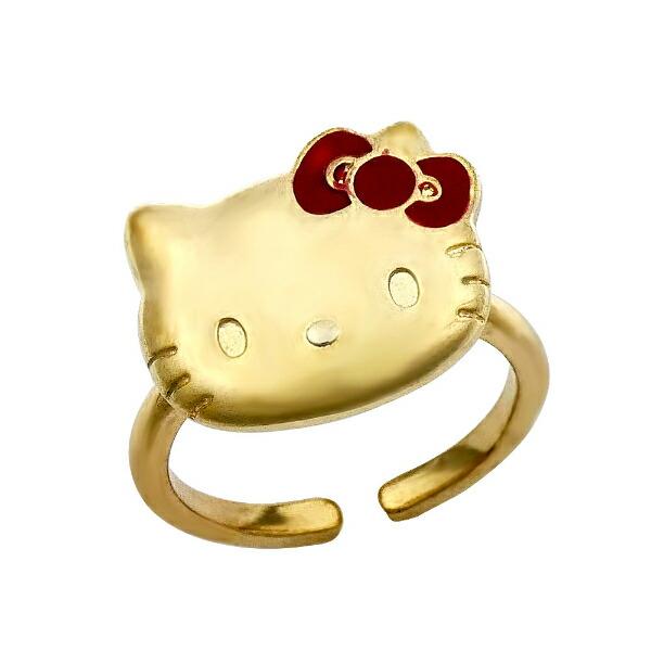 サンリオ ハローキティ フリーサイズ リング ゴールド アクセサリー Sanrio