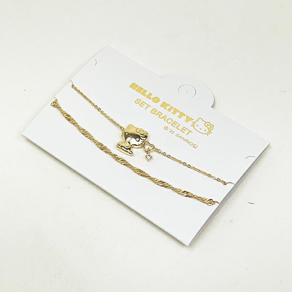 サンリオ ハローキティ セットダブルブレスレット お座り アクセサリー Sanrio 商品画像4：キャラグッズPERFECT WORLD TOKYO