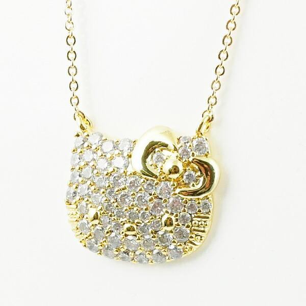 サンリオ ハローキティ ジュエリー パヴェフェイスペンダント ネックレス ア･･･