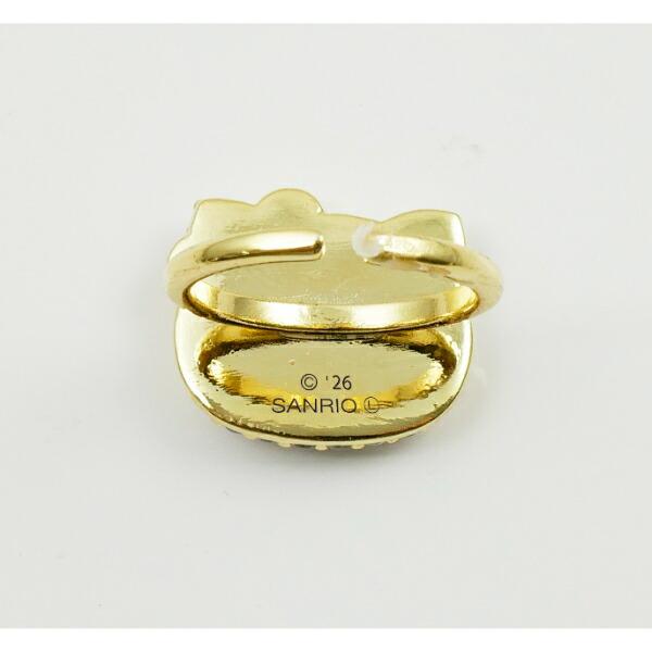 サンリオ ハローキティ ジュエリー パヴェフェイスリング アクセサリー ゴールド sanrio 商品画像2：キャラグッズPERFECT WORLD TOKYO