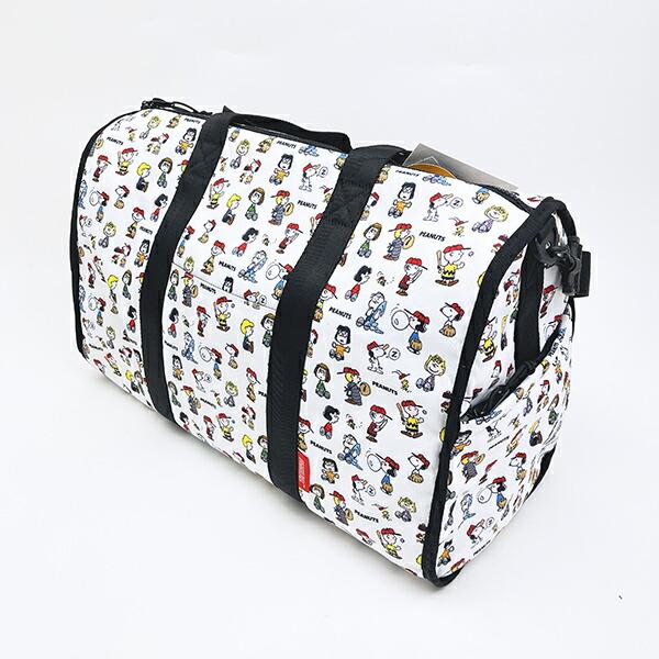 スヌーピー ボストンバッグ トラベル ホワイト SNOOPY 商品画像4：キャラグッズPERFECT WORLD TOKYO