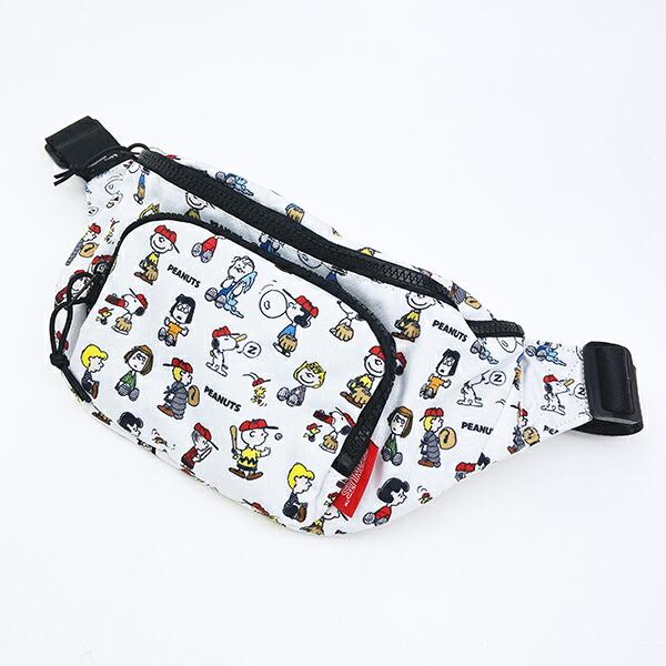 スヌーピー ボディバッグ ウエストポーチ ホワイト SNOOPY 商品画像3：キャラグッズPERFECT WORLD TOKYO