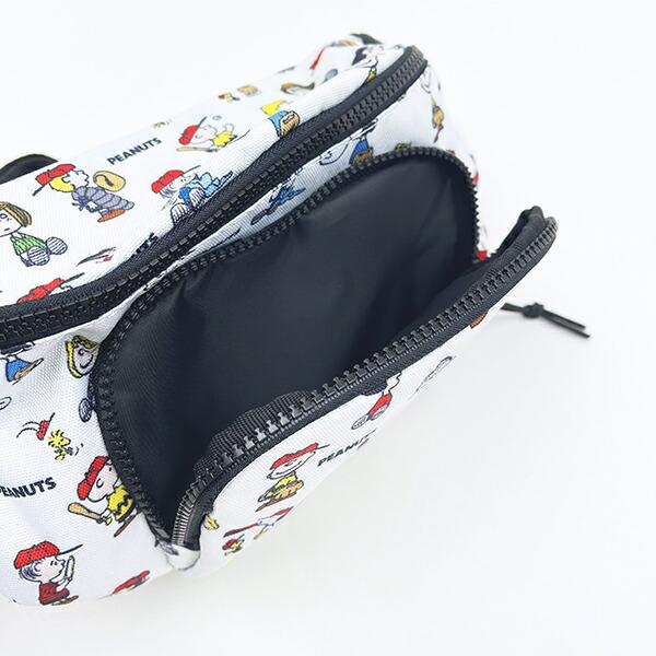 スヌーピー ボディバッグ ウエストポーチ ホワイト SNOOPY 商品画像5：キャラグッズPERFECT WORLD TOKYO