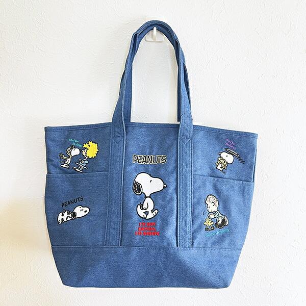 スヌーピー トートバッグ ライトデニム SNOOPY 商品画像5：キャラグッズPERFECT WORLD TOKYO