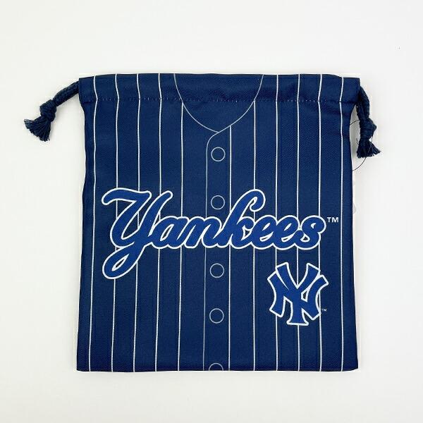 MLB(メジャーリーグ) ヤンキース 巾着(S) (ユニフォーム柄) キッズ スクール ･･･