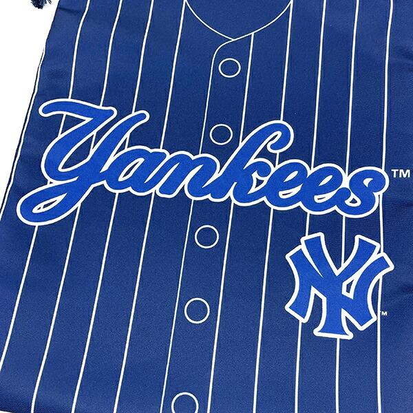 MLB(メジャーリーグ) ヤンキース 巾着(L) (ユニフォーム柄) キッズ スクール 野球 商品画像2：キャラグッズPERFECT WORLD TOKYO