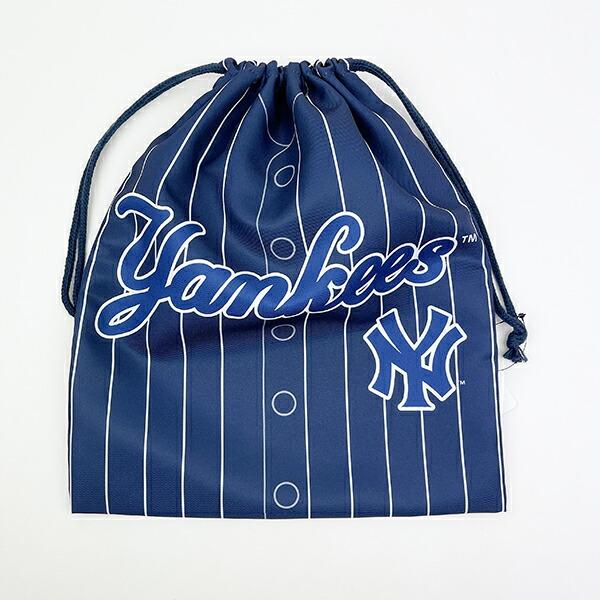MLB(メジャーリーグ) ヤンキース 巾着(L) (ユニフォーム柄) キッズ スクール 野球 商品画像4：キャラグッズPERFECT WORLD TOKYO