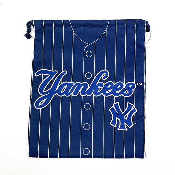 MLB(メジャーリーグ) ヤンキース 巾着(L) (ユニフォーム柄) キッズ スクール ･･･