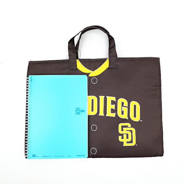 MLB(メジャーリーグ) パドレス レッスンバッグ(ユニフォーム柄) トートバッグ キッズ スクール 野球 商品画像3：キャラグッズPERFECT WORLD TOKYO