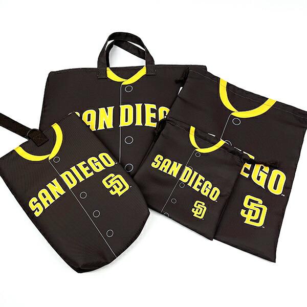 MLB(メジャーリーグ) パドレス 巾着(L) (ユニフォーム柄) キッズ スクール 野球 商品画像5：キャラグッズPERFECT WORLD TOKYO