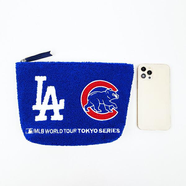 MLB(メジャーリーグ) 東京シリーズ ドジャース×カブス サガラポーチ ブルー 商品画像4：キャラグッズPERFECT WORLD TOKYO