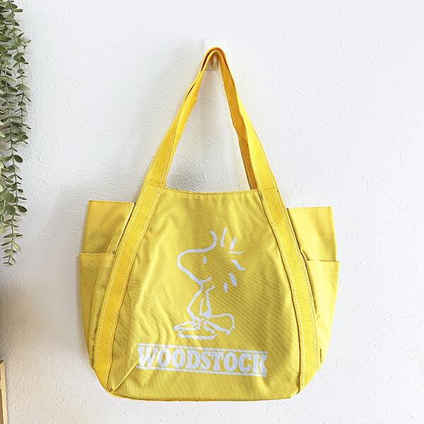 スヌーピー ウッドストック バルーントートバッグ イエロー SNOOPY 商品画像6：キャラグッズPERFECT WORLD TOKYO