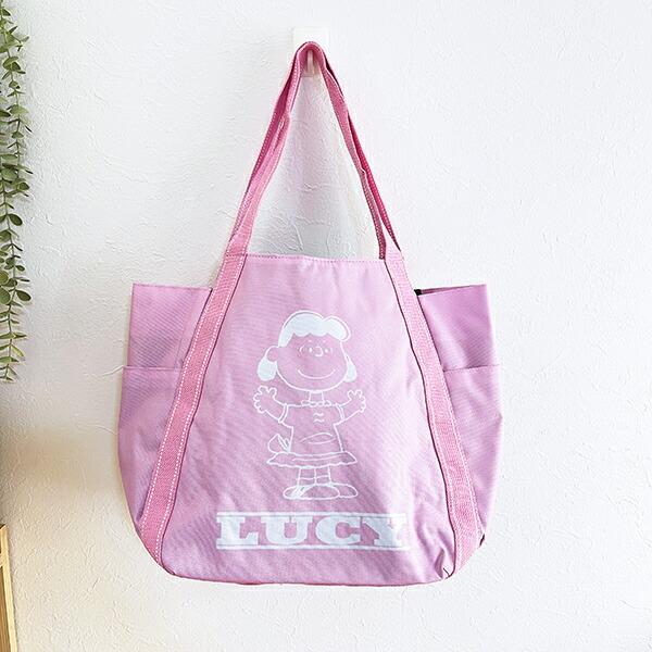 スヌーピー ルーシー バルーントートバッグ ピンク SNOOPY 商品画像6：キャラグッズPERFECT WORLD TOKYO