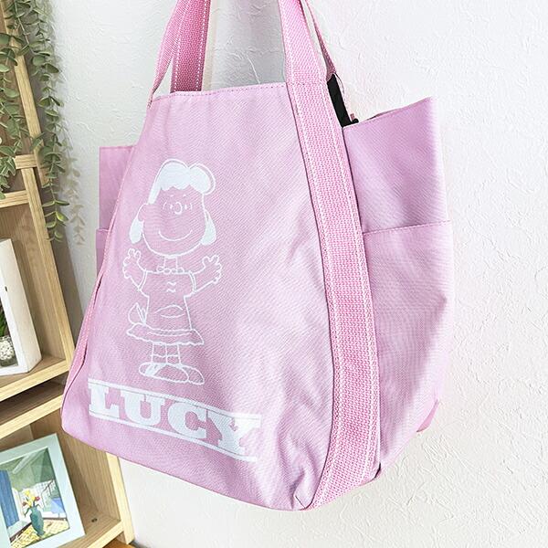 スヌーピー ルーシー バルーントートバッグ ピンク SNOOPY 商品画像7：キャラグッズPERFECT WORLD TOKYO