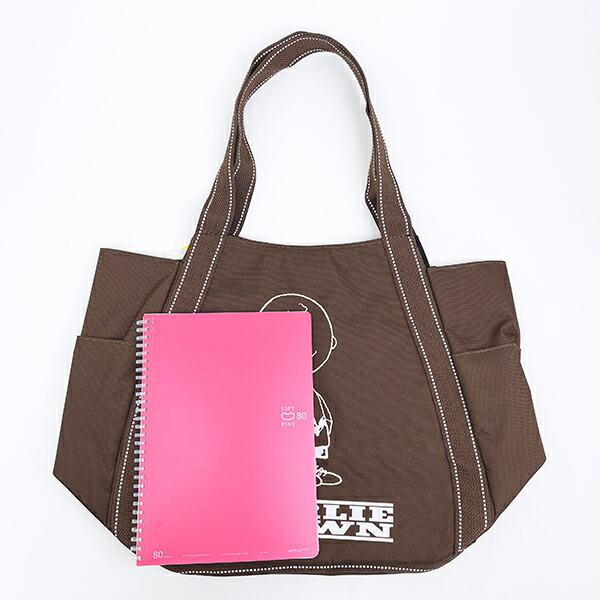 スヌーピー チャーリーブラウン バルーントートバッグ ブラウン SNOOPY 商品画像3：キャラグッズPERFECT WORLD TOKYO