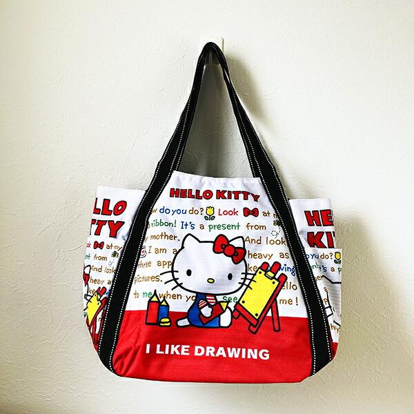 サンリオ ハローキティ バルーントートバッグ お絵描き Sanrio 商品画像3：キャラグッズPERFECT WORLD TOKYO