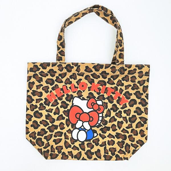 サンリオ ハローキティ 目隠し キャンバストートバッグ レオパード Sanrio