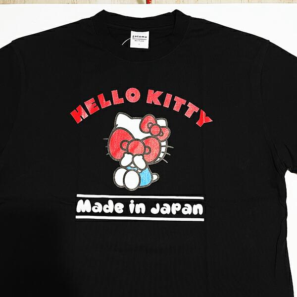 サンリオ ハローキティ Tシャツ(L) ブラック アパレル 日本製 Sanrio 商品画像2：キャラグッズPERFECT WORLD TOKYO