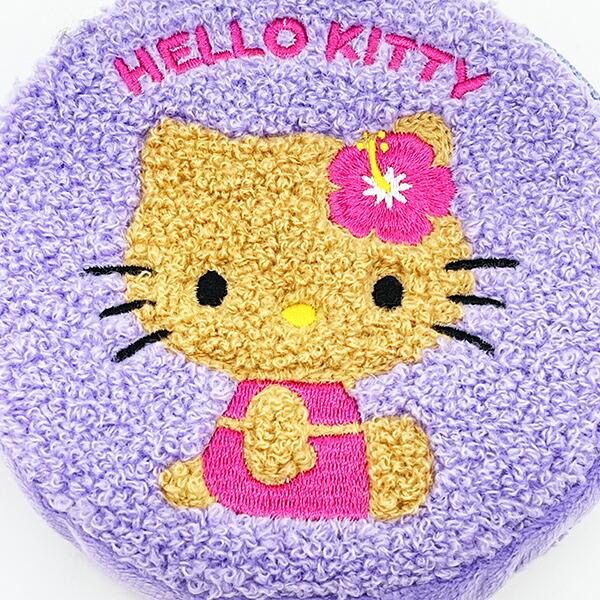 サンリオ 日焼け キティ 全身サークル さがらポーチ (パープル) Sanrio 商品画像2：キャラグッズPERFECT WORLD TOKYO
