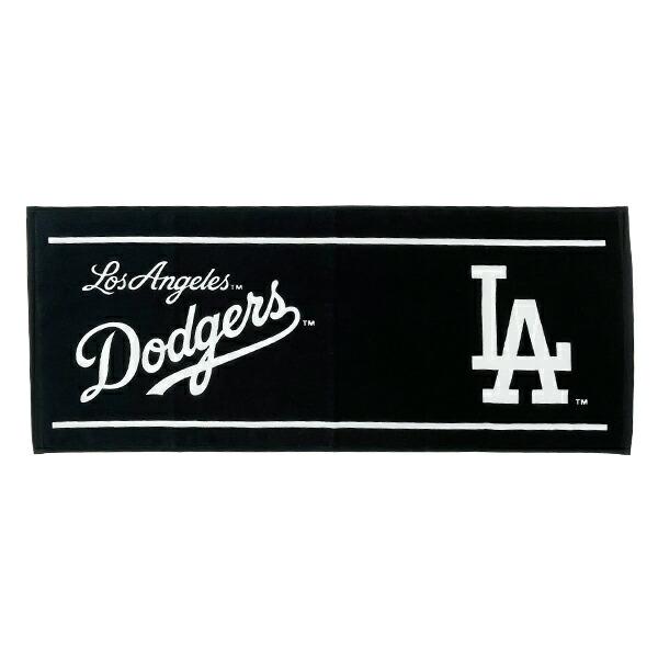 MLB(メジャーリーグ)  ドジャース フェイスタオル ブラック