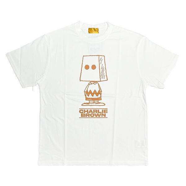 スヌーピー チャーリーブラウン Tシャツ(M) ホワイト アパレル 日本製 SNOOPY