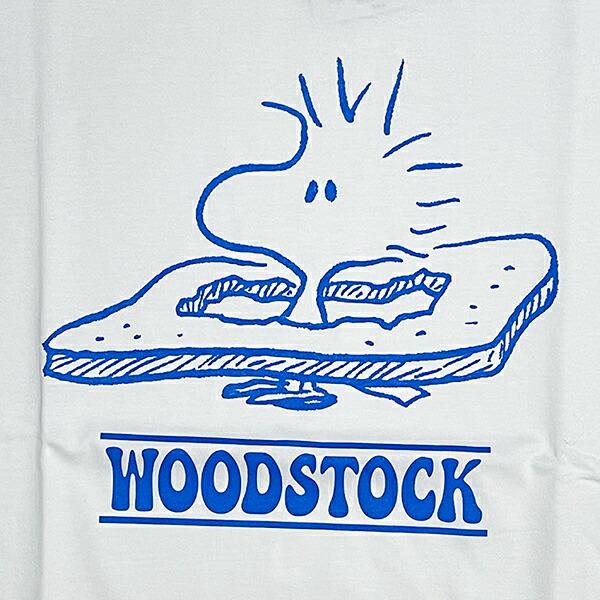 スヌーピー ウッドストック Tシャツ(L) ホワイト アパレル 日本製 SNOOPY 商品画像2：キャラグッズPERFECT WORLD TOKYO