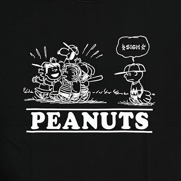スヌーピー Tシャツ(L) ブラック アパレル 日本製 SNOOPY 商品画像2：キャラグッズPERFECT WORLD TOKYO