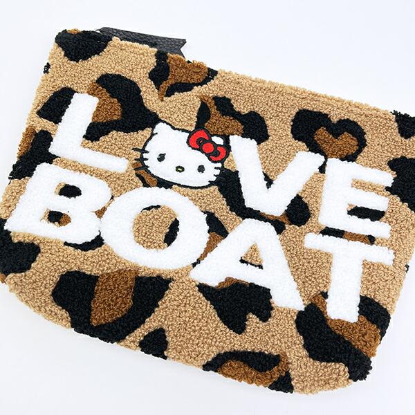 サンリオ ハローキティ × LOVEBOAT(ラブボート) さがらポーチ ロゴ ヒョウ柄 Sanrio 商品画像2：キャラグッズPERFECT WORLD TOKYO