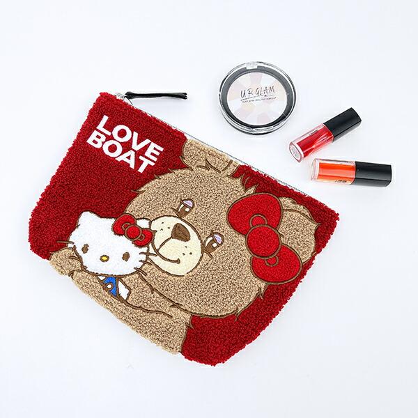 サンリオ ハローキティ × LOVEBOAT(ラブボート) さがらポーチ ラブボベア レッド Sanrio 商品画像6：キャラグッズPERFECT WORLD TOKYO