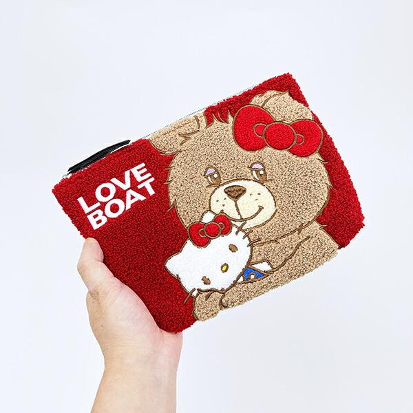 サンリオ ハローキティ × LOVEBOAT(ラブボート) さがらポーチ ラブボベア レッド Sanrio 商品画像7：キャラグッズPERFECT WORLD TOKYO